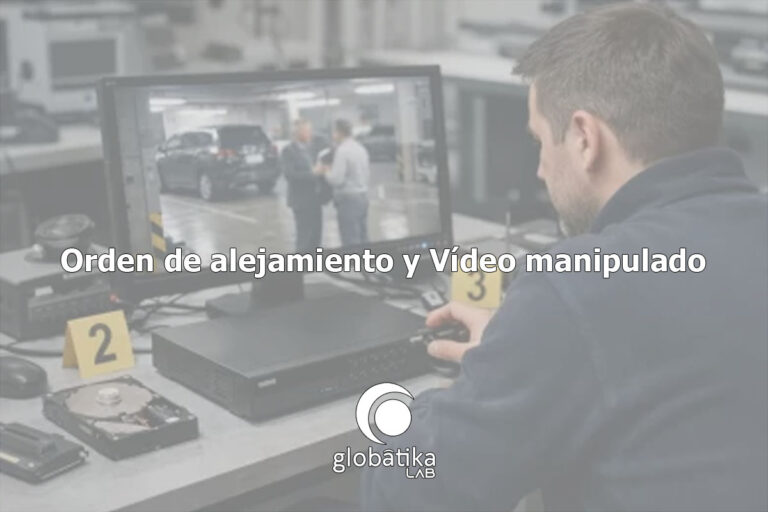 Orden de alejamiento y Vídeo manipulado GlobátiKa Peritos Informáticos